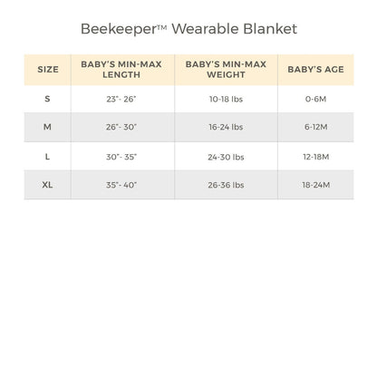 Good Night Sky Organic Warmer Beekeeper™ Wearable Baby Blanket - Ranunculus